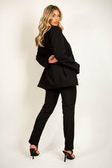 Black High Waisted Trousers