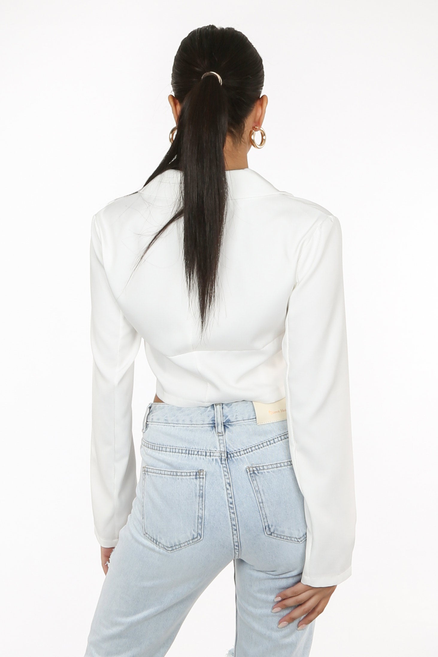 Hook And Eye Corset Top White –